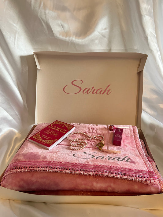 Coffret Tapis de prière personnalisé complet